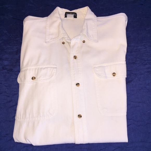 Boatyard Basics White Denim Shirt - Picture 4 of 5